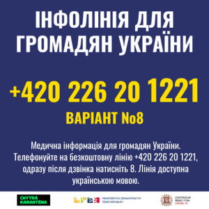 Informační linka 1221 - pomoc pro občany Ukrajiny