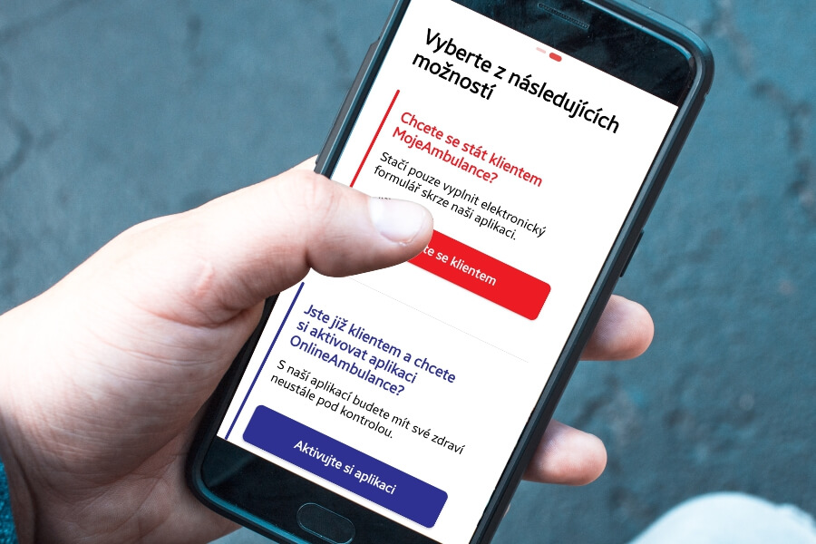 Jednoduchá registrace z mobilu