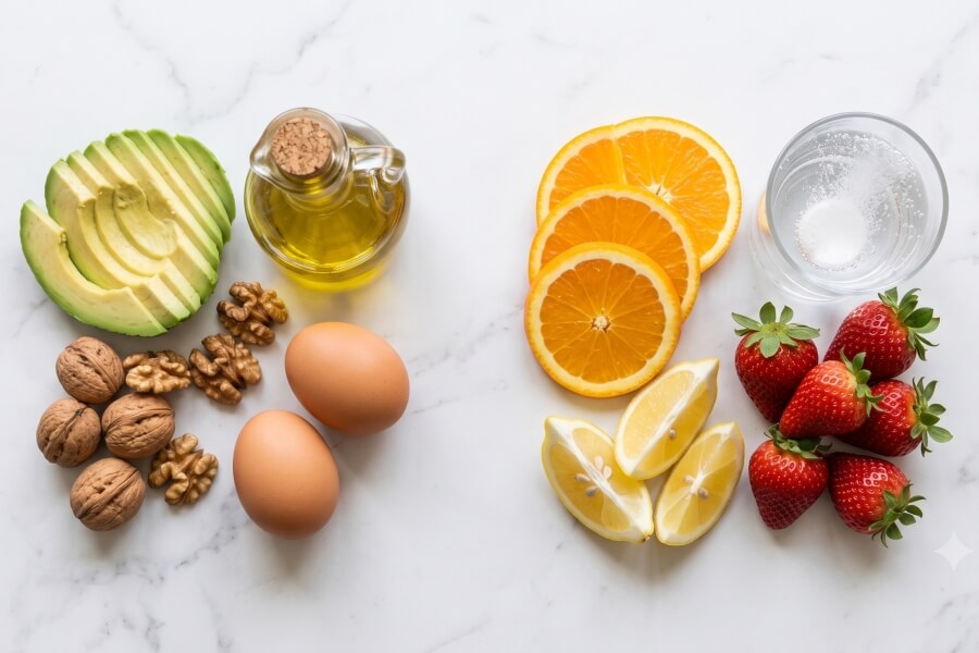 Vitamíny rozpustné v tucích a ve vodě – přehledné rozdělení potravin