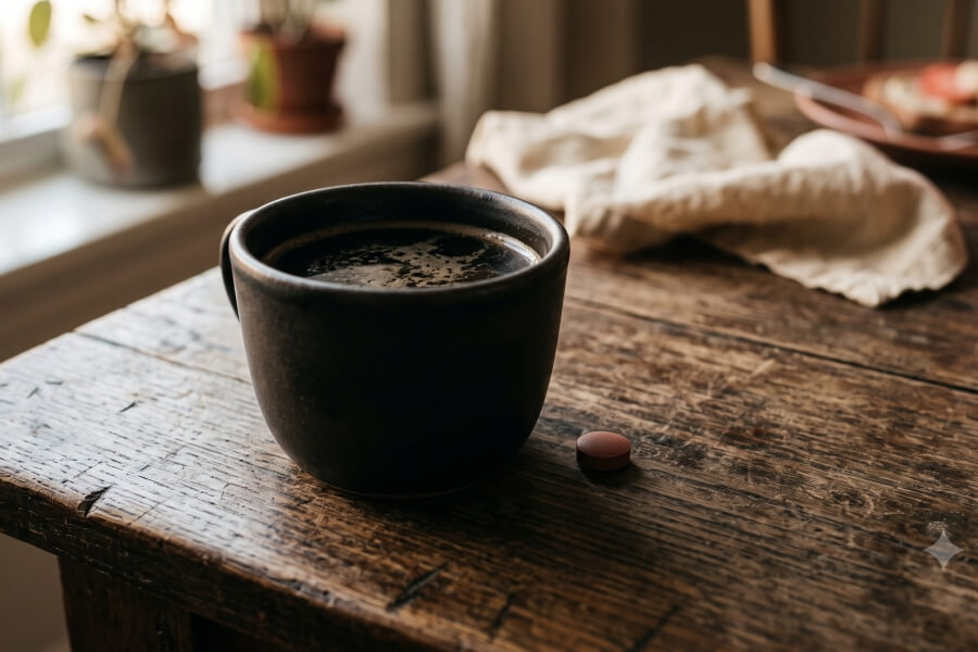 Káva a železo nejdou ruku v ruce. Nezapíjejte vitamíny kávou ani čajem.