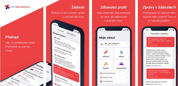 Mobilní aplikace OnlineAmbulance