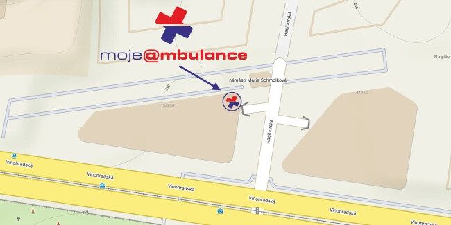 Maka - kde najdete pobočku MOJE AMBULANCE Hagibor